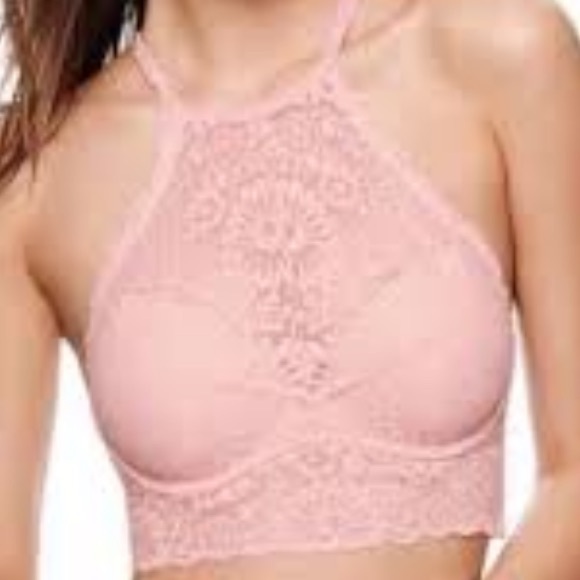 NWT Victoria’s Secret Pink high neck lace bralette - Picture 1 of 4